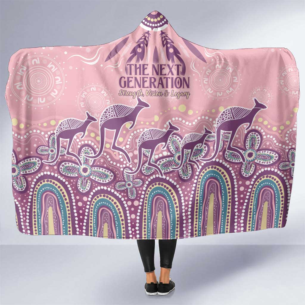 NAIDOC Week 2025 Indigenous Hooded Blanket Pastel Dream