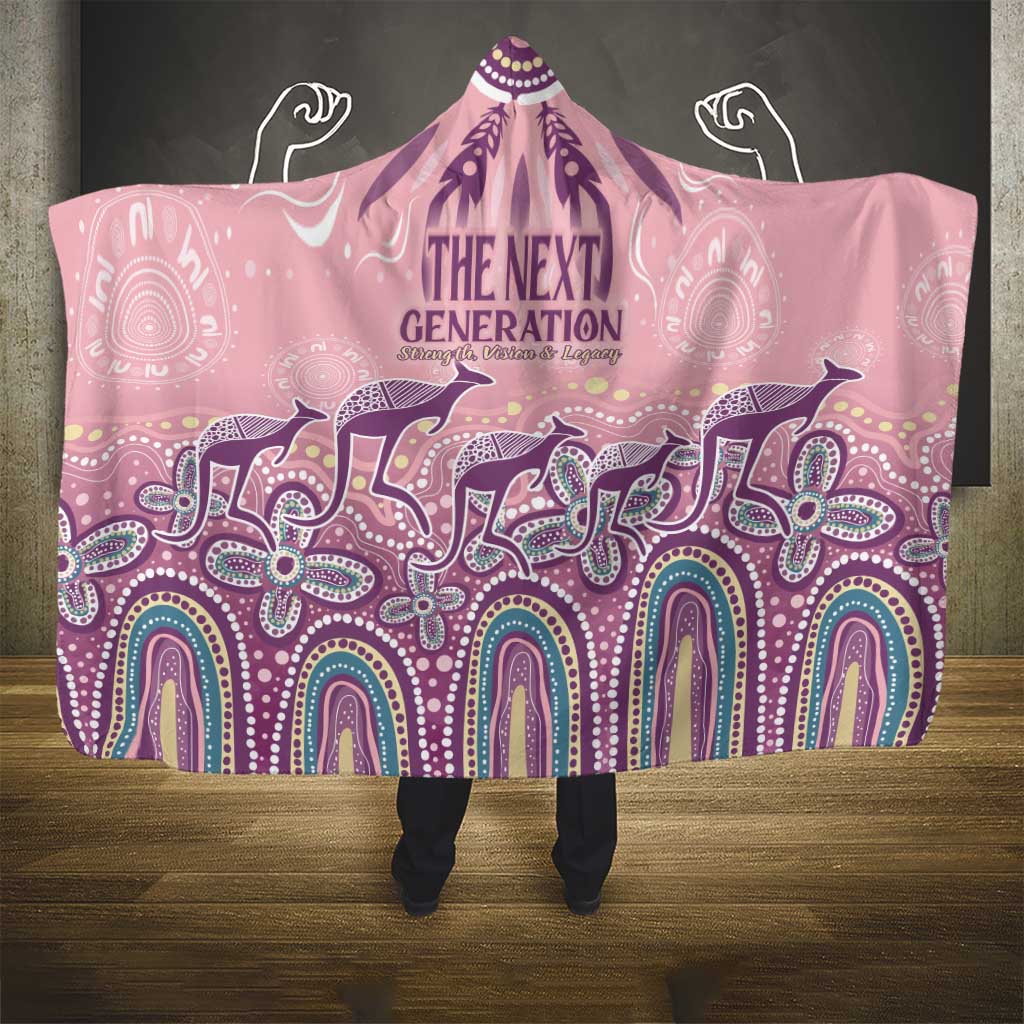 NAIDOC Week 2025 Indigenous Hooded Blanket Pastel Dream