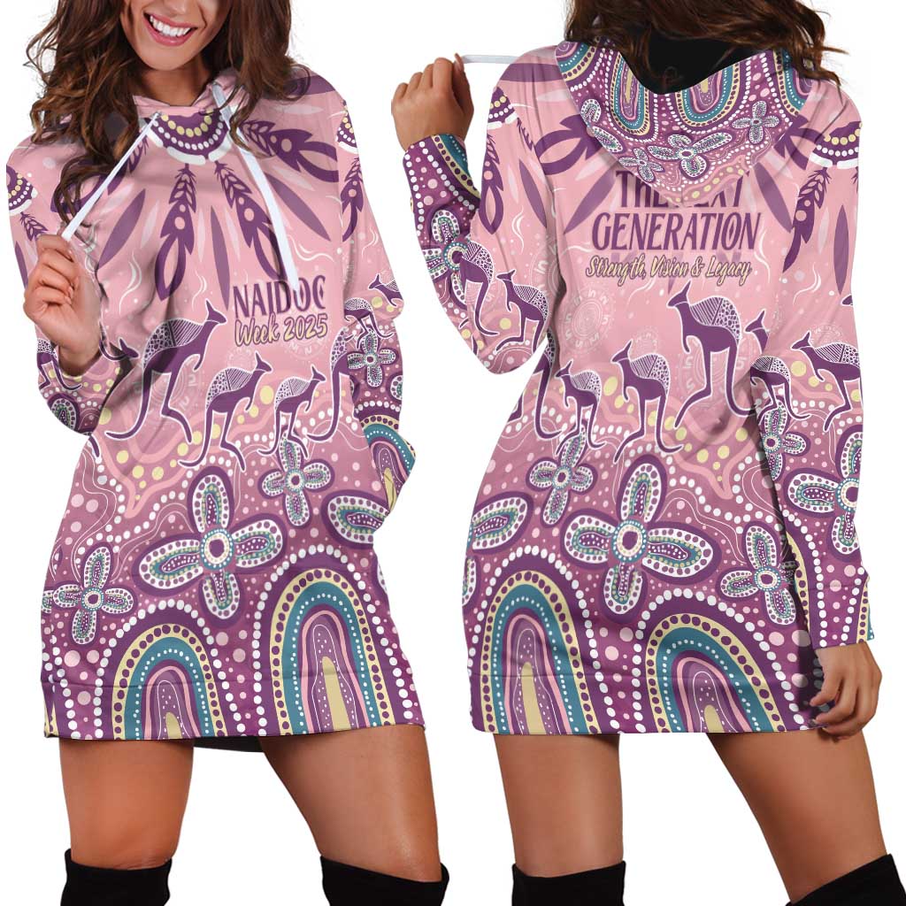 NAIDOC Week 2025 Indigenous Hoodie Dress Pastel Dream