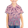 NAIDOC Week 2025 Indigenous Kid Hawaiian Shirt Pastel Dream