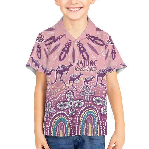 NAIDOC Week 2025 Indigenous Kid Hawaiian Shirt Pastel Dream