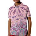 NAIDOC Week 2025 Indigenous Kid Polo Shirt Pastel Dream