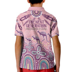 NAIDOC Week 2025 Indigenous Kid Polo Shirt Pastel Dream