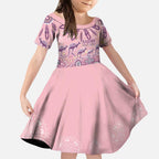 NAIDOC Week 2025 Indigenous Kid Short Sleeve Dress Pastel Dream