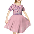 NAIDOC Week 2025 Indigenous Kid Short Sleeve Dress Pastel Dream