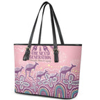 NAIDOC Week 2025 Indigenous Leather Tote Bag Pastel Dream