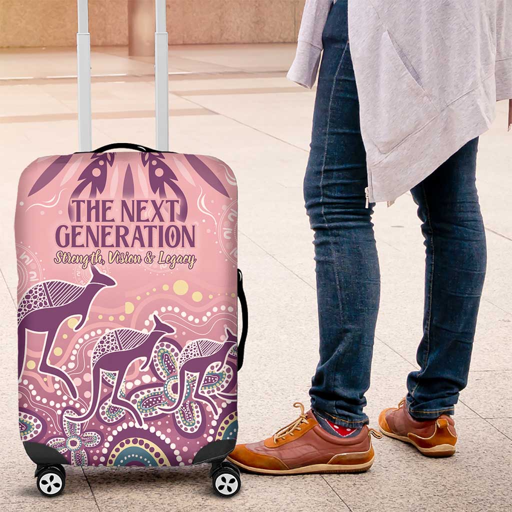 NAIDOC Week 2025 Indigenous Luggage Cover Pastel Dream