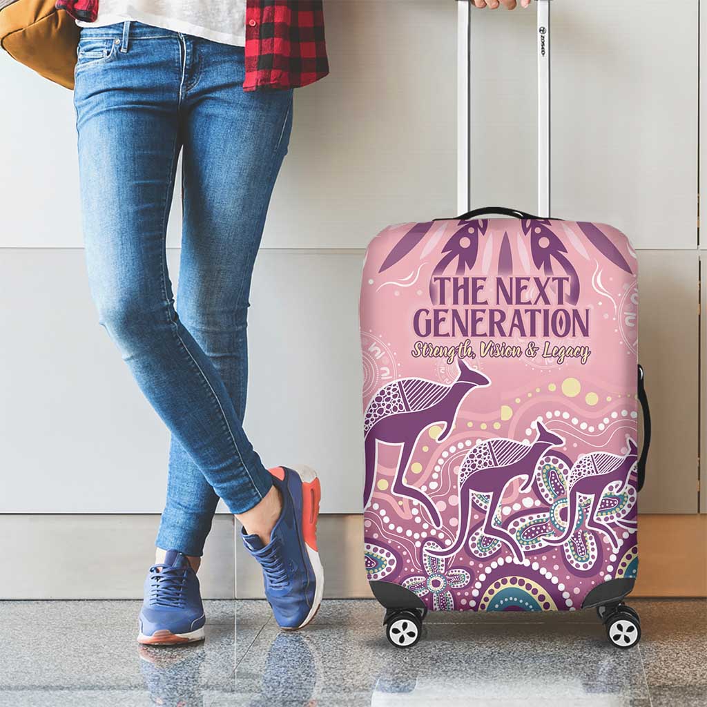 NAIDOC Week 2025 Indigenous Luggage Cover Pastel Dream