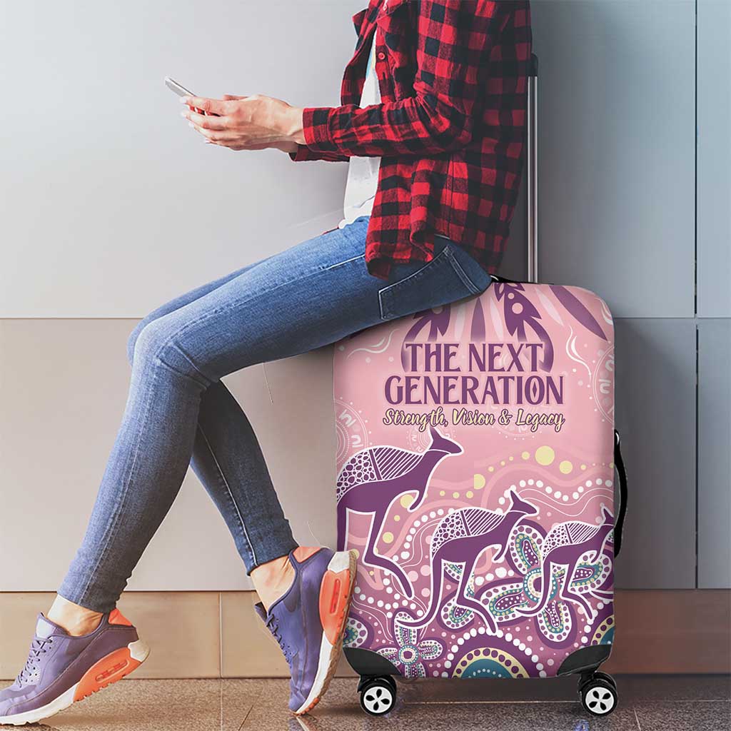 NAIDOC Week 2025 Indigenous Luggage Cover Pastel Dream
