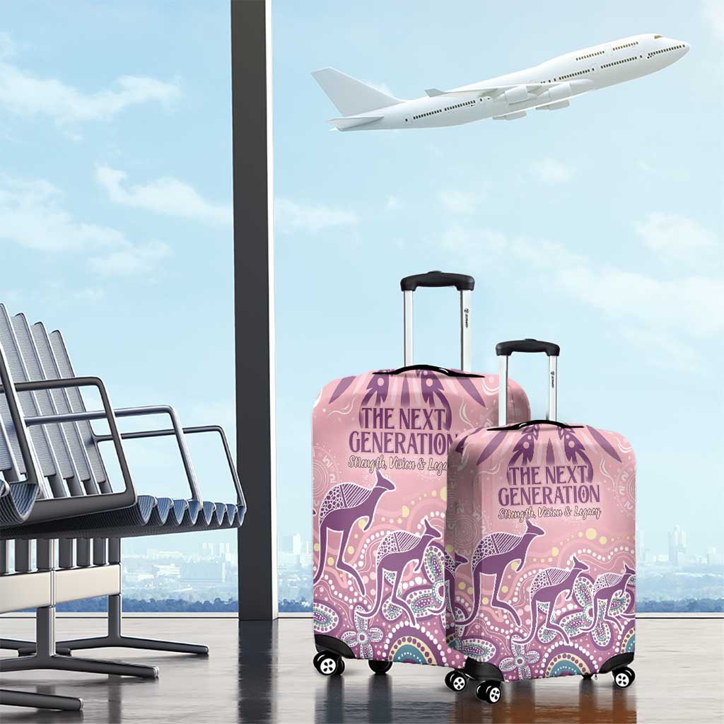 NAIDOC Week 2025 Indigenous Luggage Cover Pastel Dream