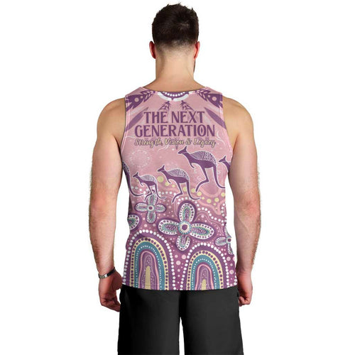 NAIDOC Week 2025 Indigenous Men Tank Top Pastel Dream