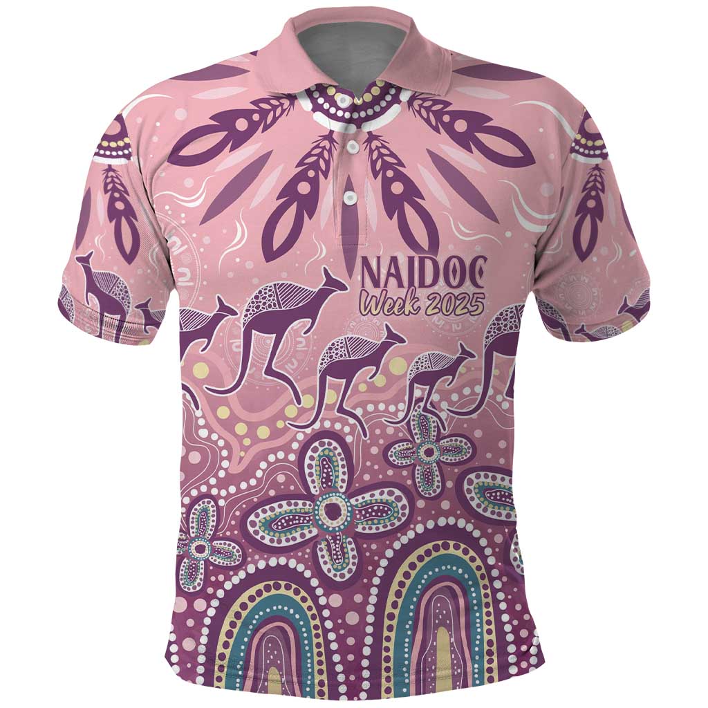 NAIDOC Week 2025 Indigenous Polo Shirt Pastel Dream