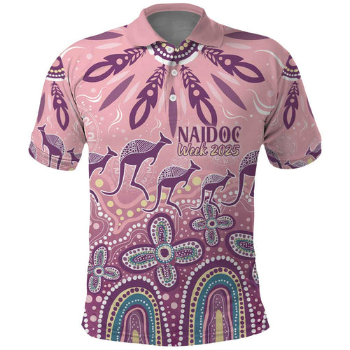 NAIDOC Week 2025 Indigenous Polo Shirt Pastel Dream