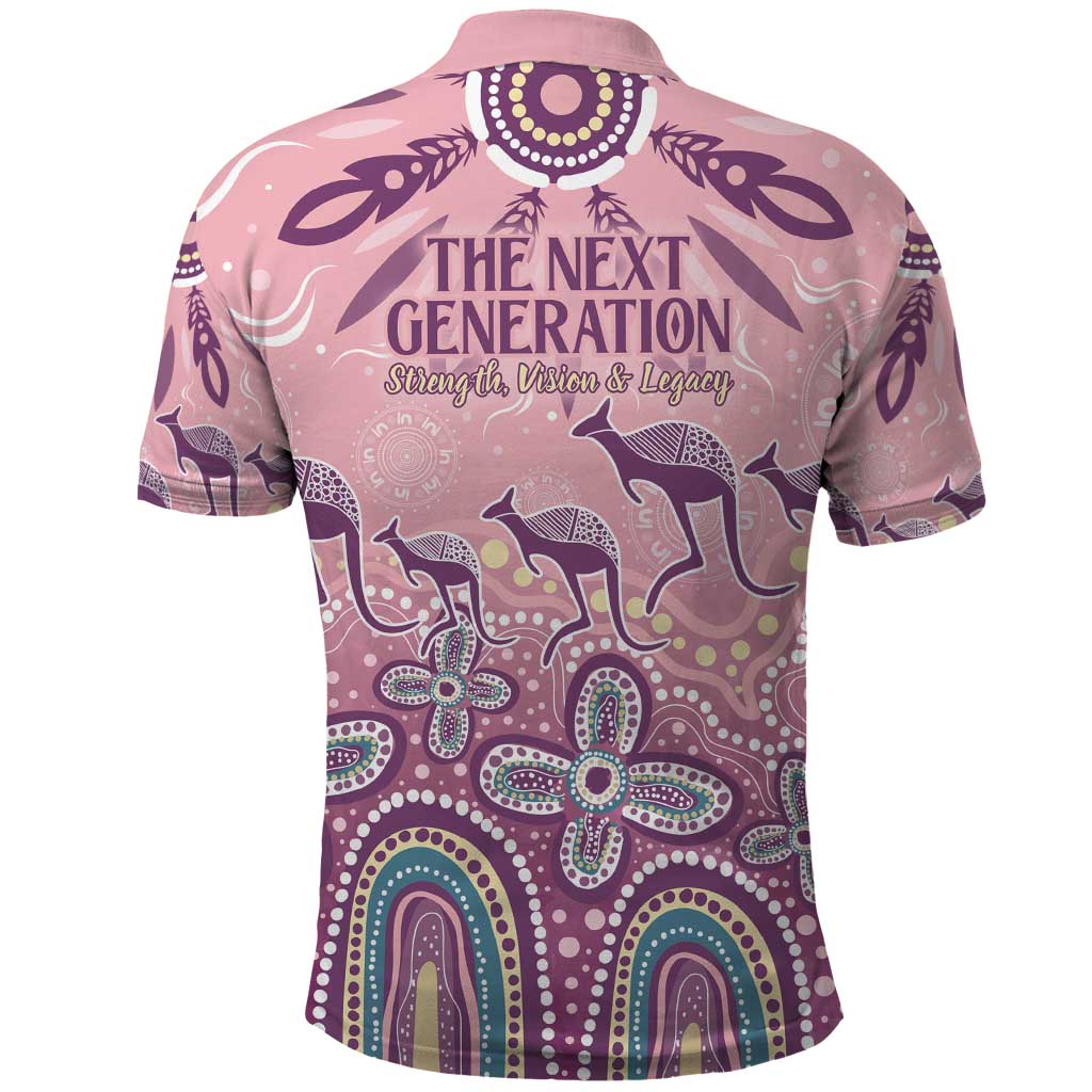 NAIDOC Week 2025 Indigenous Polo Shirt Pastel Dream