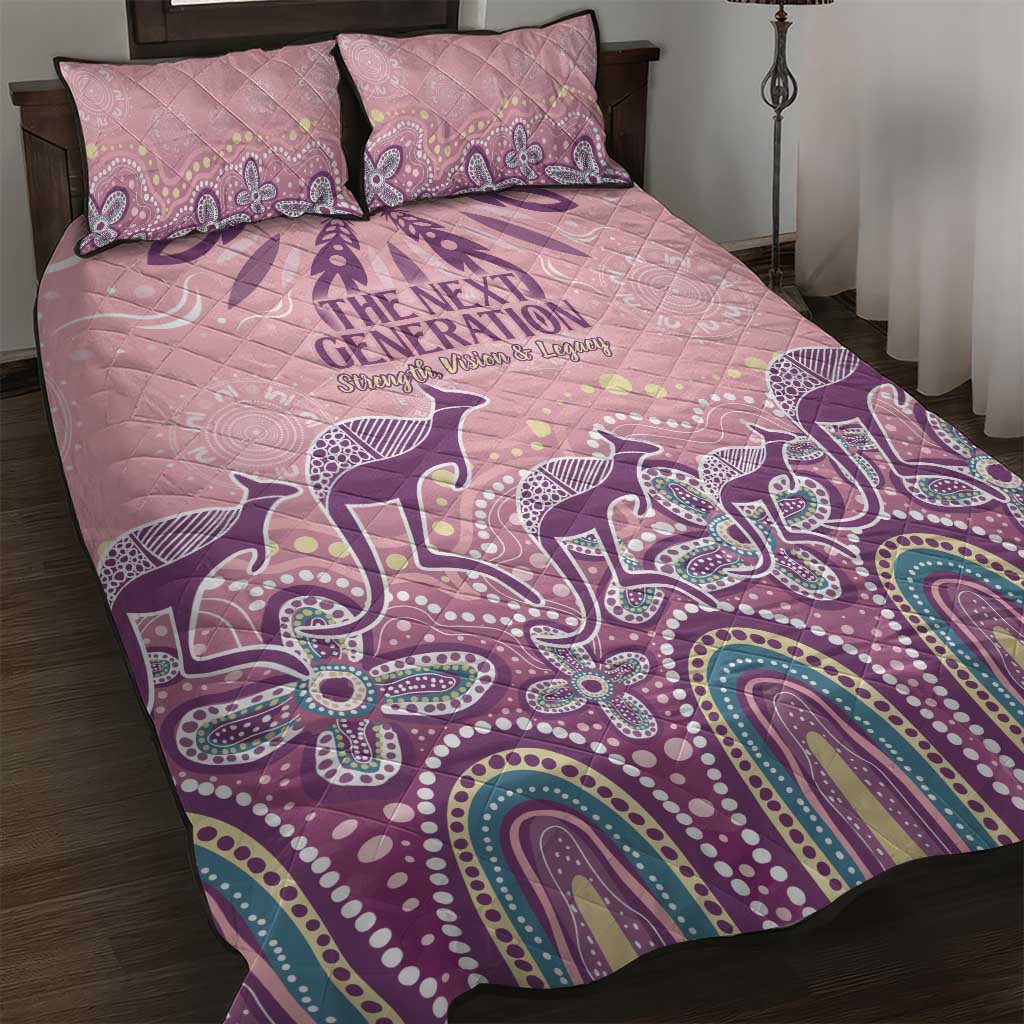 NAIDOC Week 2025 Indigenous Quilt Bed Set Pastel Dream