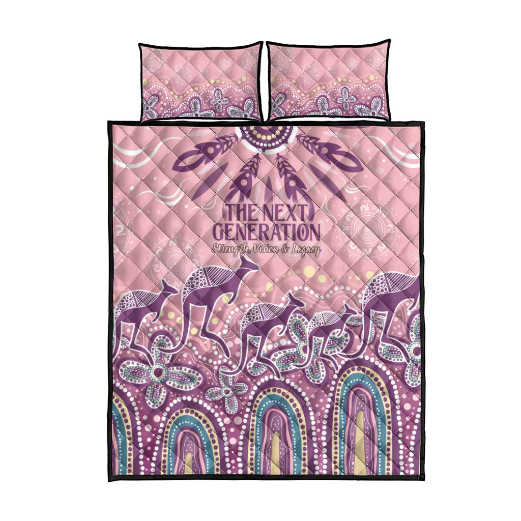 NAIDOC Week 2025 Indigenous Quilt Bed Set Pastel Dream