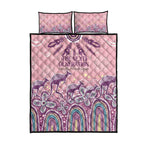NAIDOC Week 2025 Indigenous Quilt Bed Set Pastel Dream