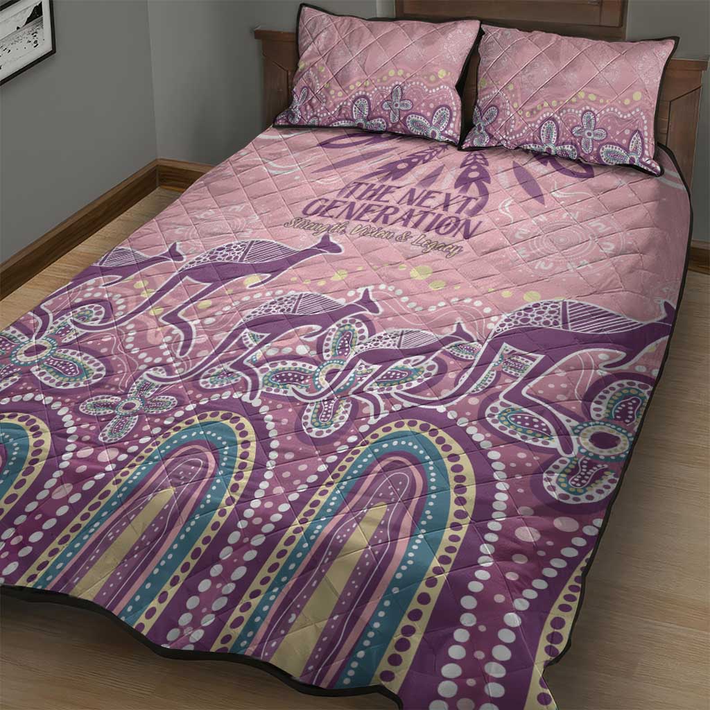 NAIDOC Week 2025 Indigenous Quilt Bed Set Pastel Dream
