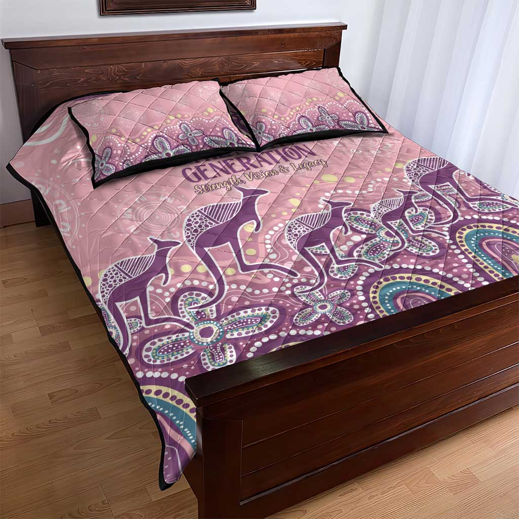 NAIDOC Week 2025 Indigenous Quilt Bed Set Pastel Dream