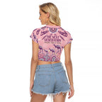 NAIDOC Week 2025 Indigenous Raglan Cropped T Shirt Pastel Dream