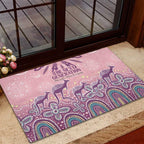 NAIDOC Week 2025 Indigenous Rubber Doormat Pastel Dream