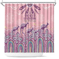 NAIDOC Week 2025 Indigenous Shower Curtain Pastel Dream