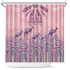 NAIDOC Week 2025 Indigenous Shower Curtain Pastel Dream
