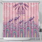 NAIDOC Week 2025 Indigenous Shower Curtain Pastel Dream