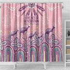 NAIDOC Week 2025 Indigenous Shower Curtain Pastel Dream