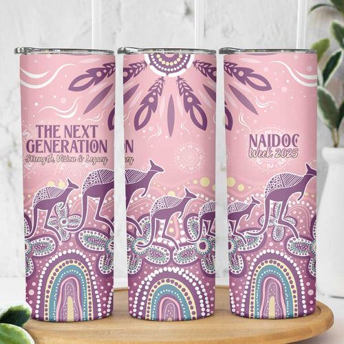 NAIDOC Week 2025 Indigenous Skinny Tumbler Pastel Dream