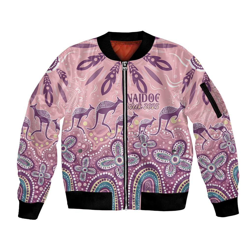NAIDOC Week 2025 Indigenous Sleeve Zip Bomber Jacket Pastel Dream