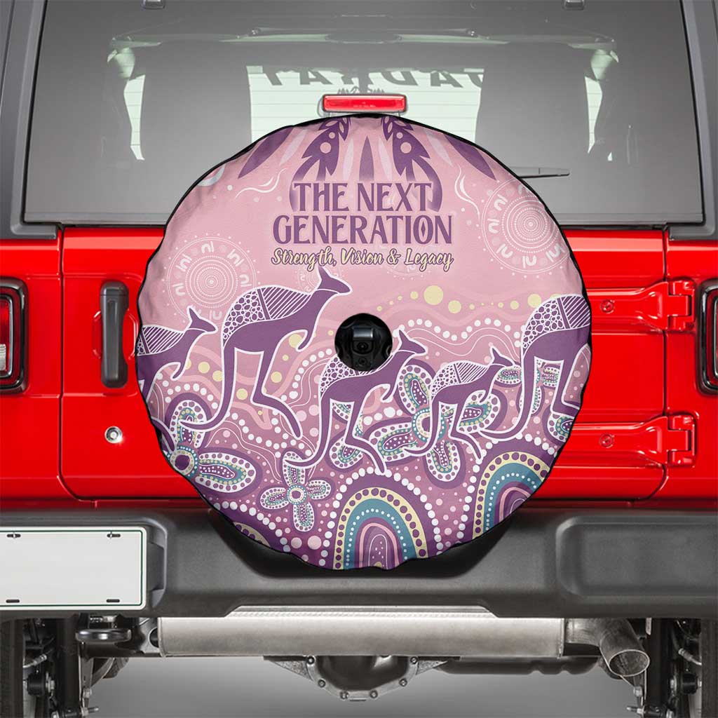 NAIDOC Week 2025 Indigenous Spare Tire Cover Pastel Dream