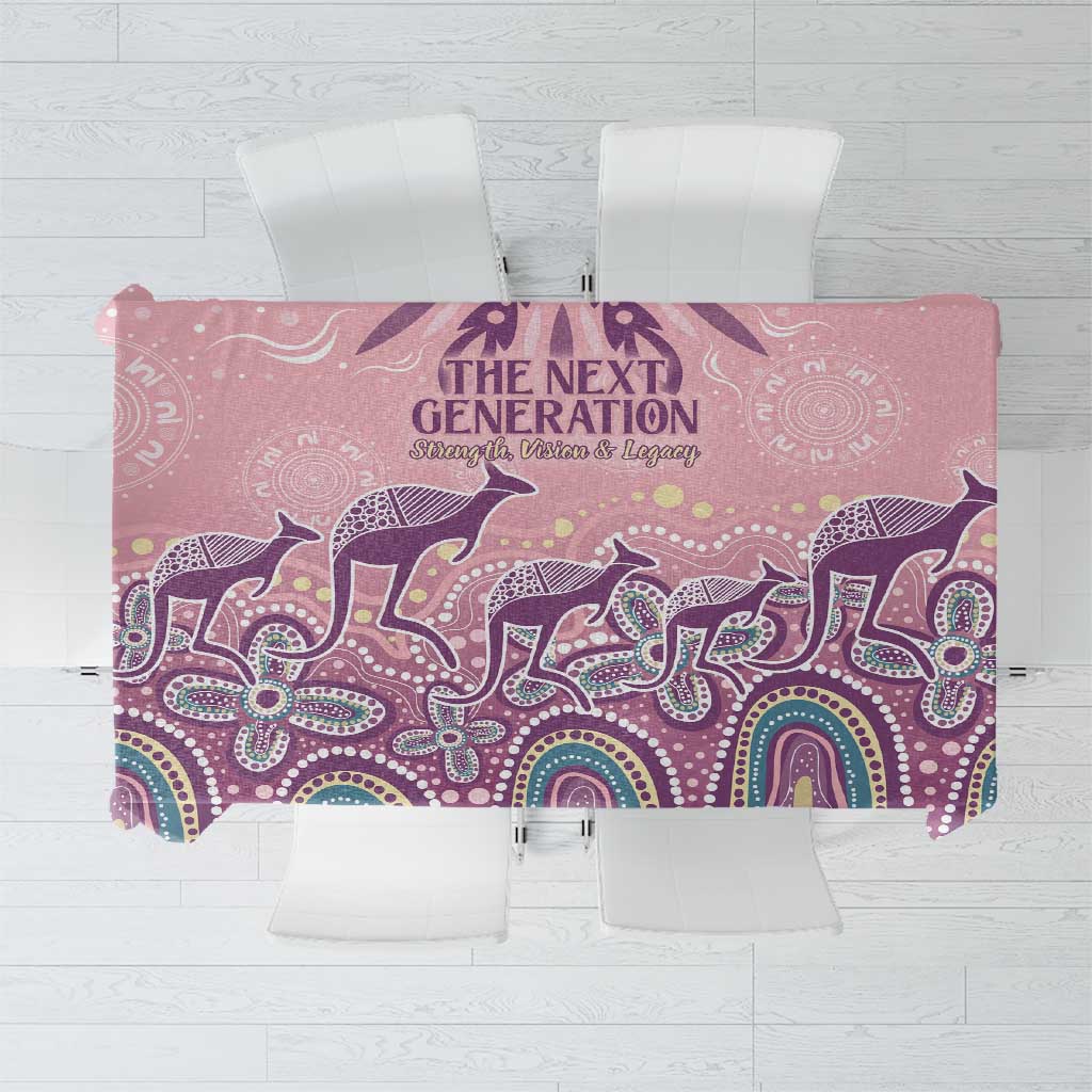 NAIDOC Week 2025 Indigenous Tablecloth Pastel Dream