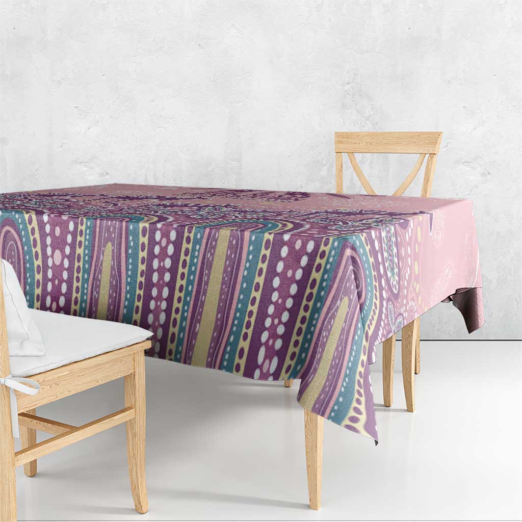 NAIDOC Week 2025 Indigenous Tablecloth Pastel Dream