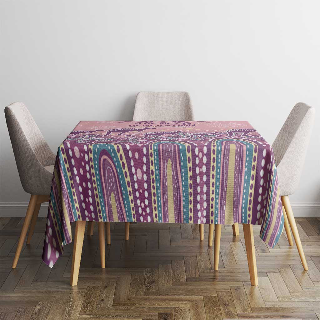 NAIDOC Week 2025 Indigenous Tablecloth Pastel Dream