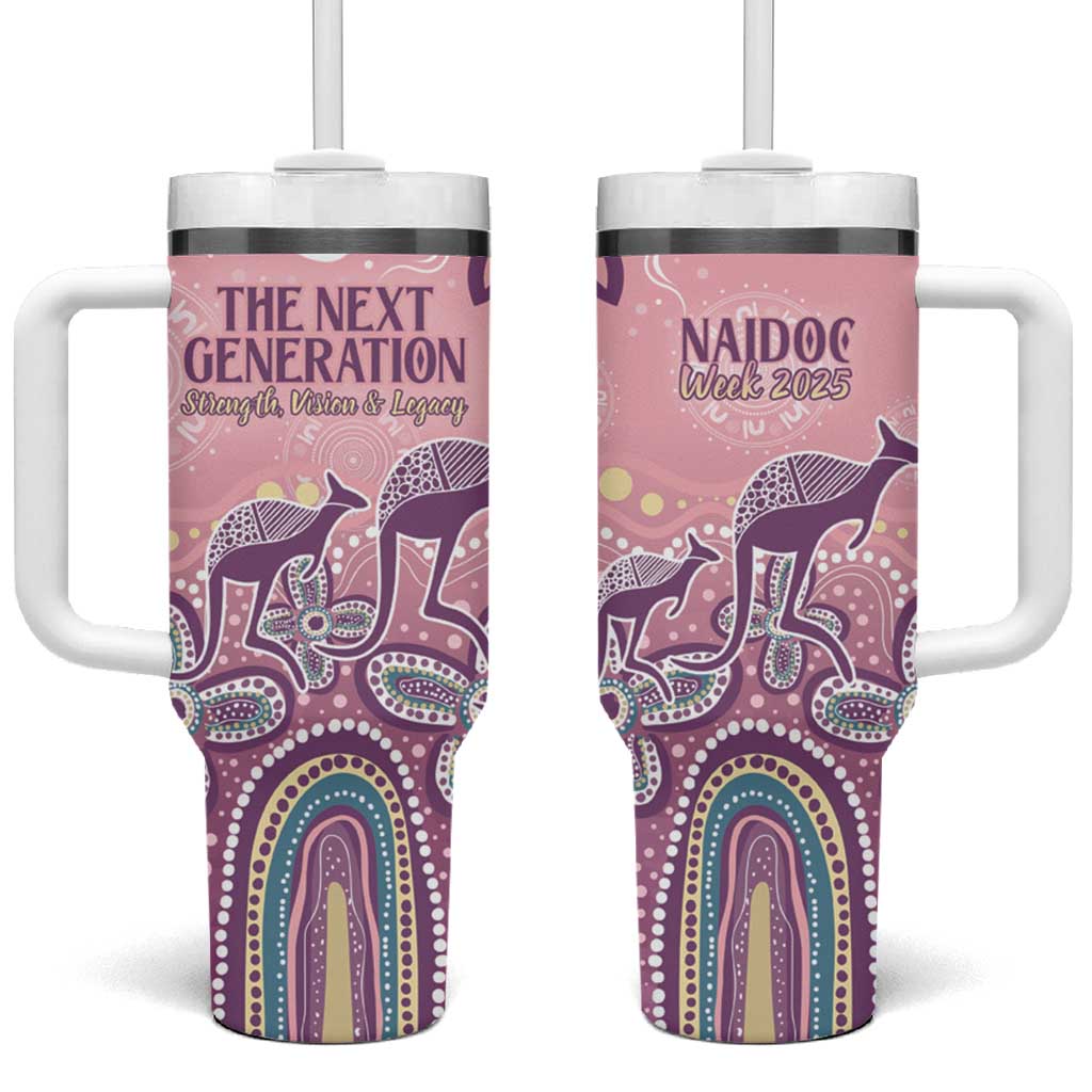 NAIDOC Week 2025 Indigenous Tumbler With Handle Pastel Dream