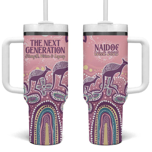 NAIDOC Week 2025 Indigenous Tumbler With Handle Pastel Dream