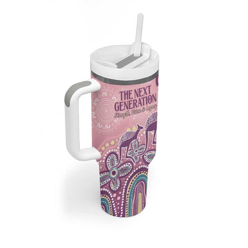 NAIDOC Week 2025 Indigenous Tumbler With Handle Pastel Dream