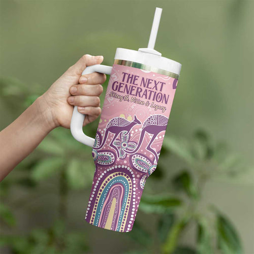 NAIDOC Week 2025 Indigenous Tumbler With Handle Pastel Dream