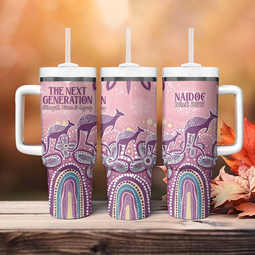 NAIDOC Week 2025 Indigenous Tumbler With Handle Pastel Dream
