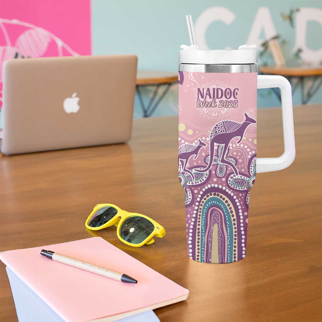 NAIDOC Week 2025 Indigenous Tumbler With Handle Pastel Dream