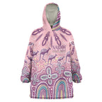 NAIDOC Week 2025 Indigenous Wearable Blanket Hoodie Pastel Dream