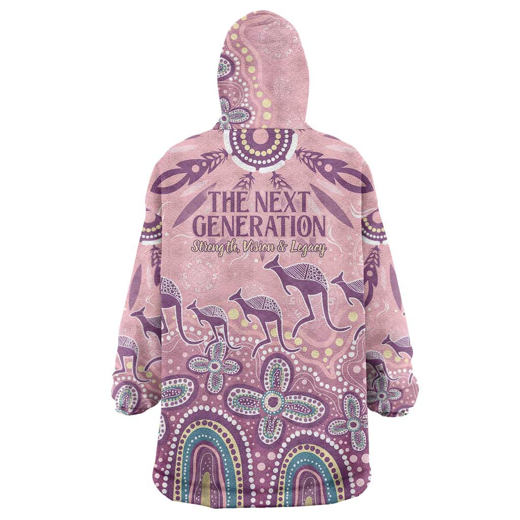 NAIDOC Week 2025 Indigenous Wearable Blanket Hoodie Pastel Dream