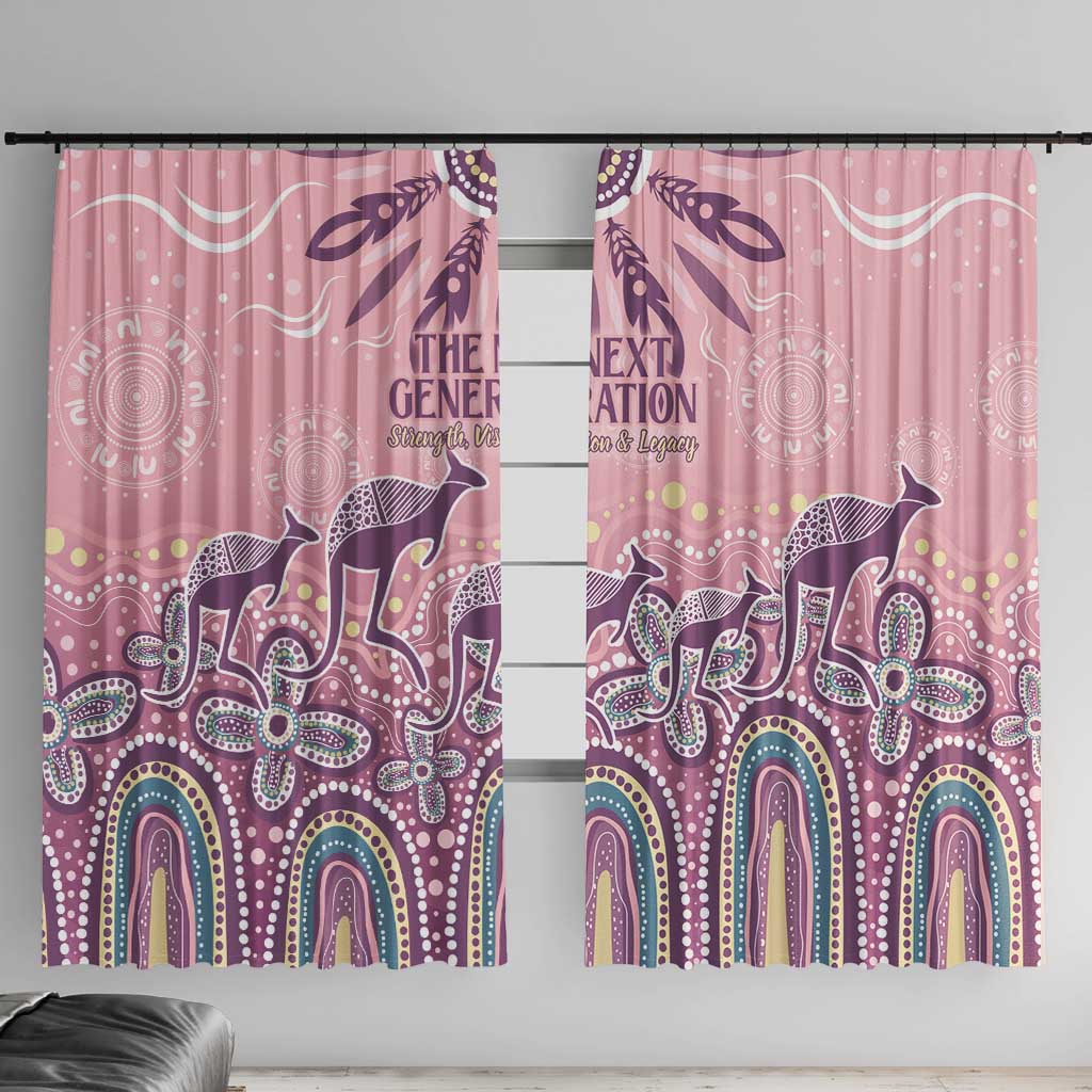 NAIDOC Week 2025 Indigenous Window Curtain Pastel Dream