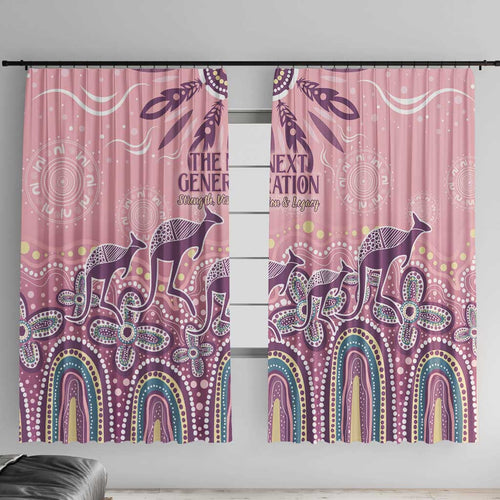 NAIDOC Week 2025 Indigenous Window Curtain Pastel Dream