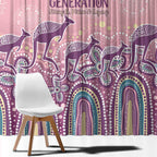 NAIDOC Week 2025 Indigenous Window Curtain Pastel Dream