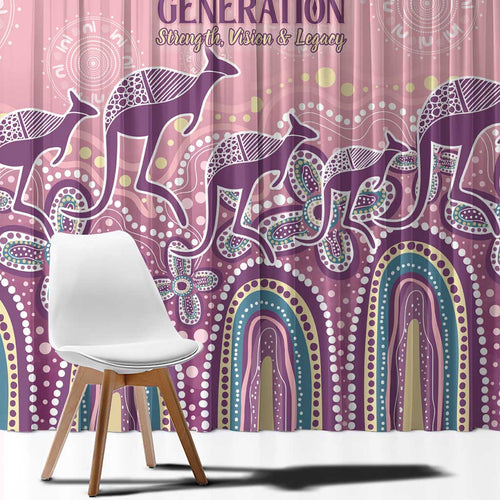 NAIDOC Week 2025 Indigenous Window Curtain Pastel Dream