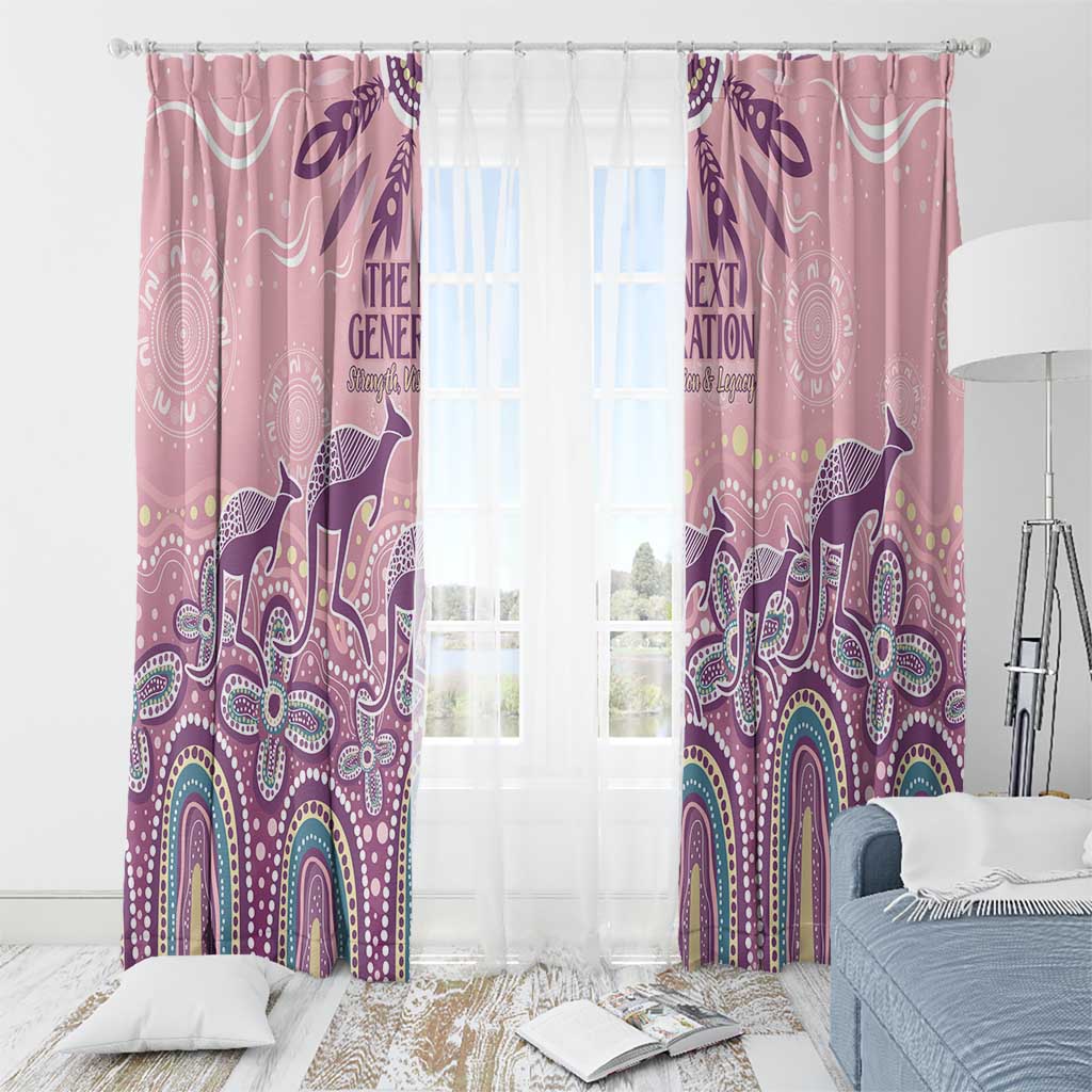 NAIDOC Week 2025 Indigenous Window Curtain Pastel Dream