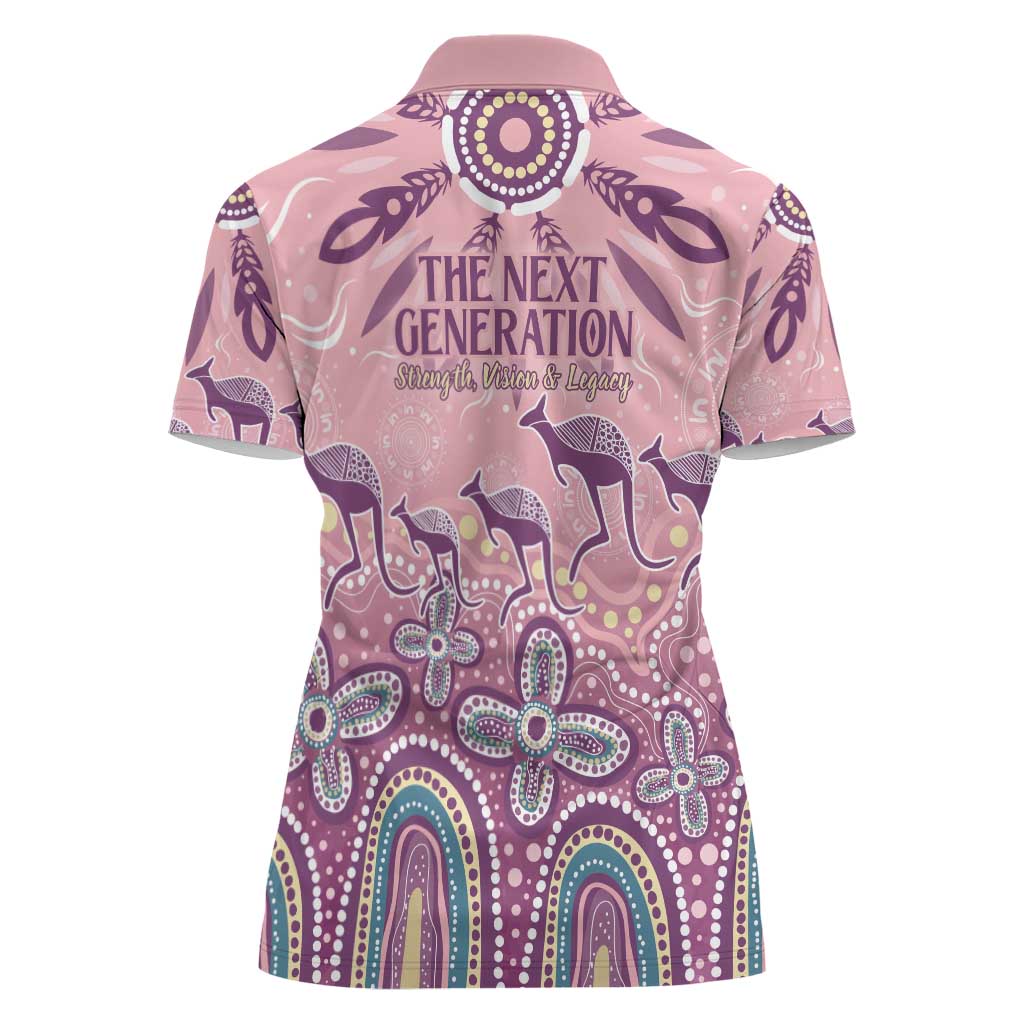NAIDOC Week 2025 Indigenous Women Polo Shirt Pastel Dream