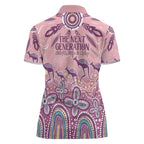 NAIDOC Week 2025 Indigenous Women Polo Shirt Pastel Dream